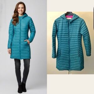 Down Jacket. Collection by Vackrot Lightweight Long Puffer Winter Jacket.Small.